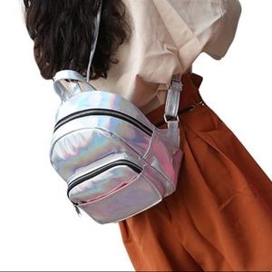 Metallic Mini Backpack